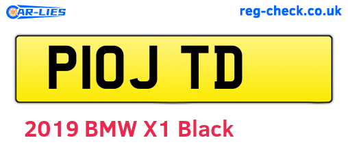 P10JTD are the vehicle registration plates.