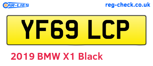 YF69LCP are the vehicle registration plates.