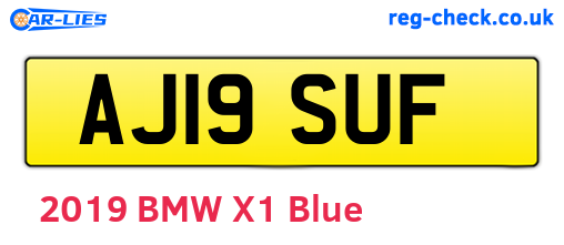 AJ19SUF are the vehicle registration plates.