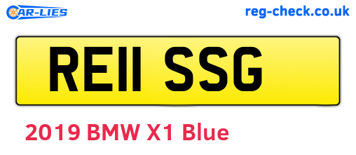RE11SSG are the vehicle registration plates.