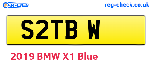 S2TBW are the vehicle registration plates.