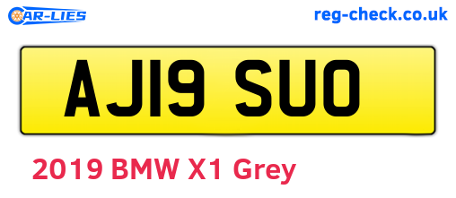 AJ19SUO are the vehicle registration plates.