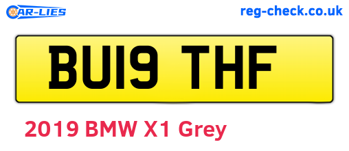 BU19THF are the vehicle registration plates.