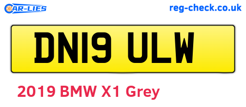 DN19ULW are the vehicle registration plates.