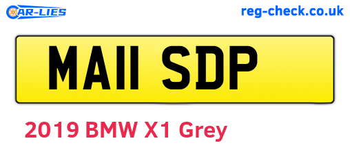 MA11SDP are the vehicle registration plates.
