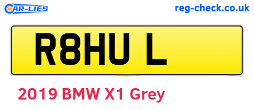 R8HUL are the vehicle registration plates.