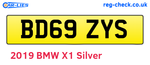 BD69ZYS are the vehicle registration plates.