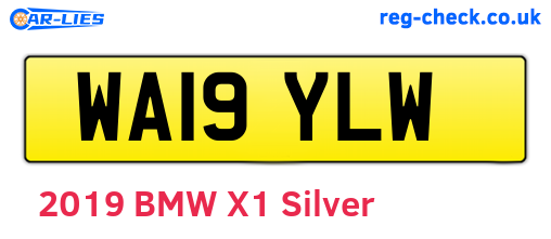 WA19YLW are the vehicle registration plates.