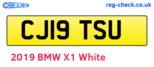 CJ19TSU are the vehicle registration plates.