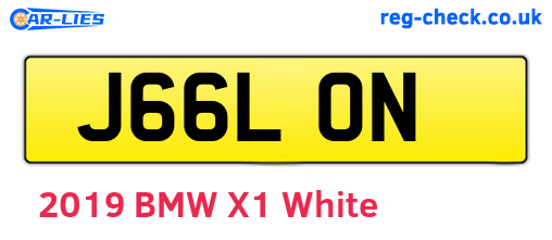 J66LON are the vehicle registration plates.