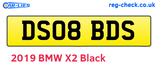 DS08BDS are the vehicle registration plates.