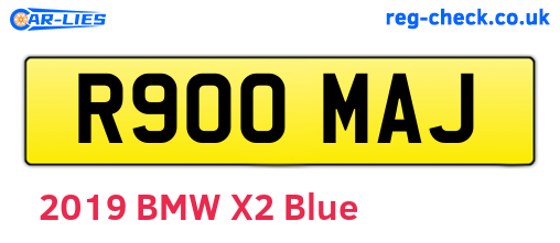 R900MAJ are the vehicle registration plates.