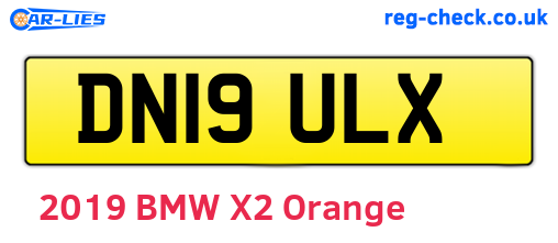 DN19ULX are the vehicle registration plates.