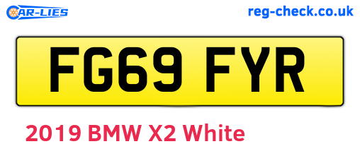FG69FYR are the vehicle registration plates.