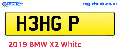 H3HGP are the vehicle registration plates.