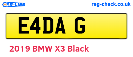 E4DAG are the vehicle registration plates.