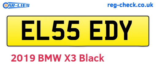 EL55EDY are the vehicle registration plates.