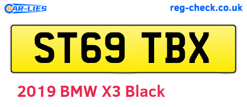 ST69TBX are the vehicle registration plates.