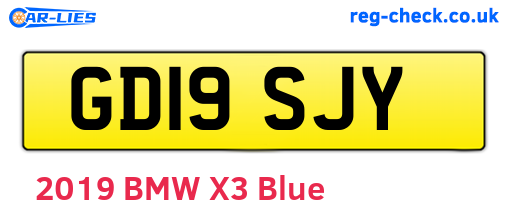 GD19SJY are the vehicle registration plates.