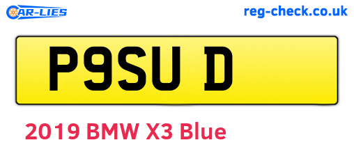 P9SUD are the vehicle registration plates.