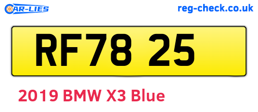 RF7825 are the vehicle registration plates.