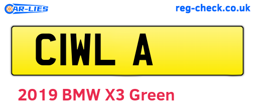 C1WLA are the vehicle registration plates.