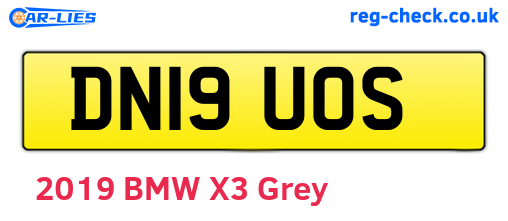 DN19UOS are the vehicle registration plates.