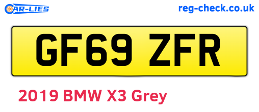 GF69ZFR are the vehicle registration plates.