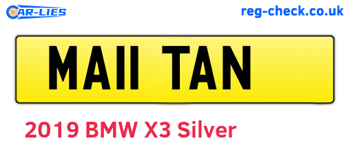 MA11TAN are the vehicle registration plates.