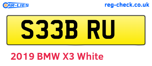 S33BRU are the vehicle registration plates.