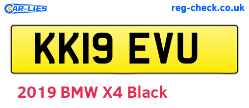 KK19EVU are the vehicle registration plates.