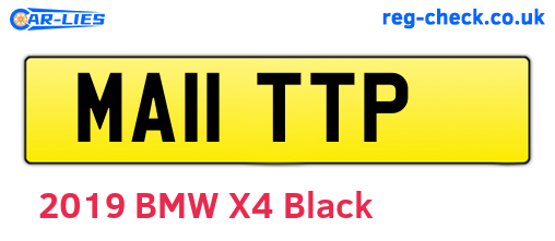MA11TTP are the vehicle registration plates.