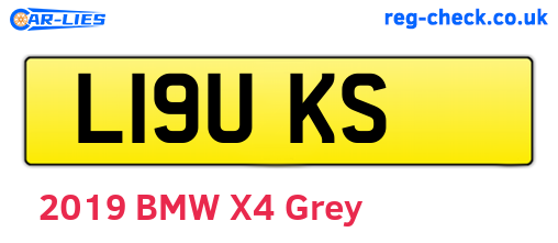L19UKS are the vehicle registration plates.