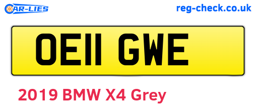 OE11GWE are the vehicle registration plates.
