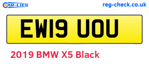 EW19UOU are the vehicle registration plates.