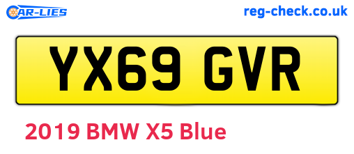 YX69GVR are the vehicle registration plates.