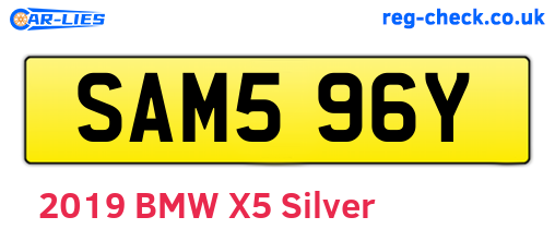 SAM596Y are the vehicle registration plates.