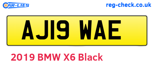 AJ19WAE are the vehicle registration plates.