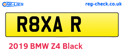 R8XAR are the vehicle registration plates.