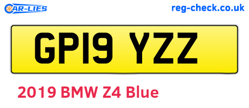 GP19YZZ are the vehicle registration plates.