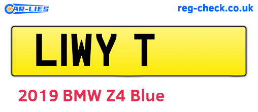 L1WYT are the vehicle registration plates.