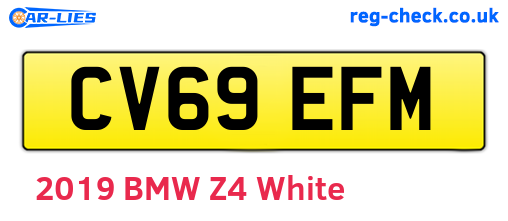 CV69EFM are the vehicle registration plates.