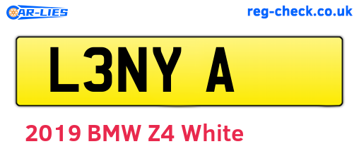 L3NYA are the vehicle registration plates.