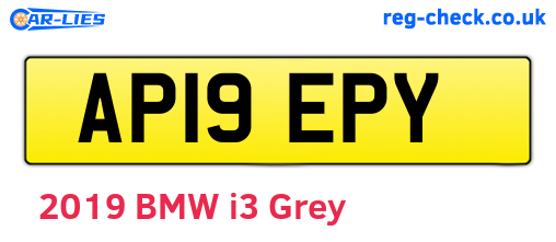 AP19EPY are the vehicle registration plates.