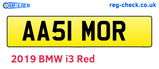 AA51MOR are the vehicle registration plates.