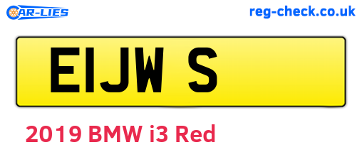 E1JWS are the vehicle registration plates.