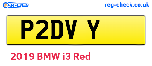 P2DVY are the vehicle registration plates.