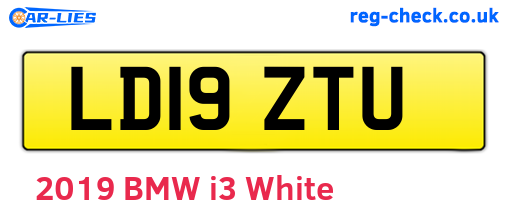 LD19ZTU are the vehicle registration plates.