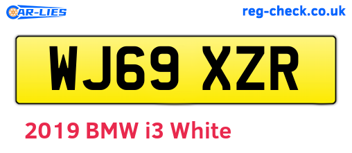 WJ69XZR are the vehicle registration plates.