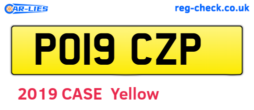 PO19CZP are the vehicle registration plates.